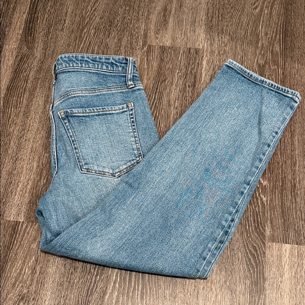 Old Navy Women's Straight Leg Jeans - Light Blue size -4